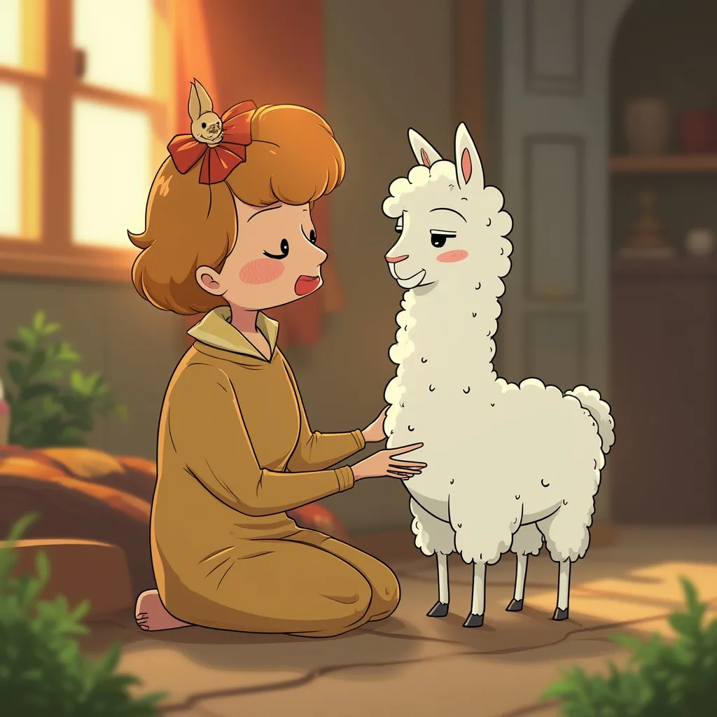 Personaje de Llama Llama en una aventura