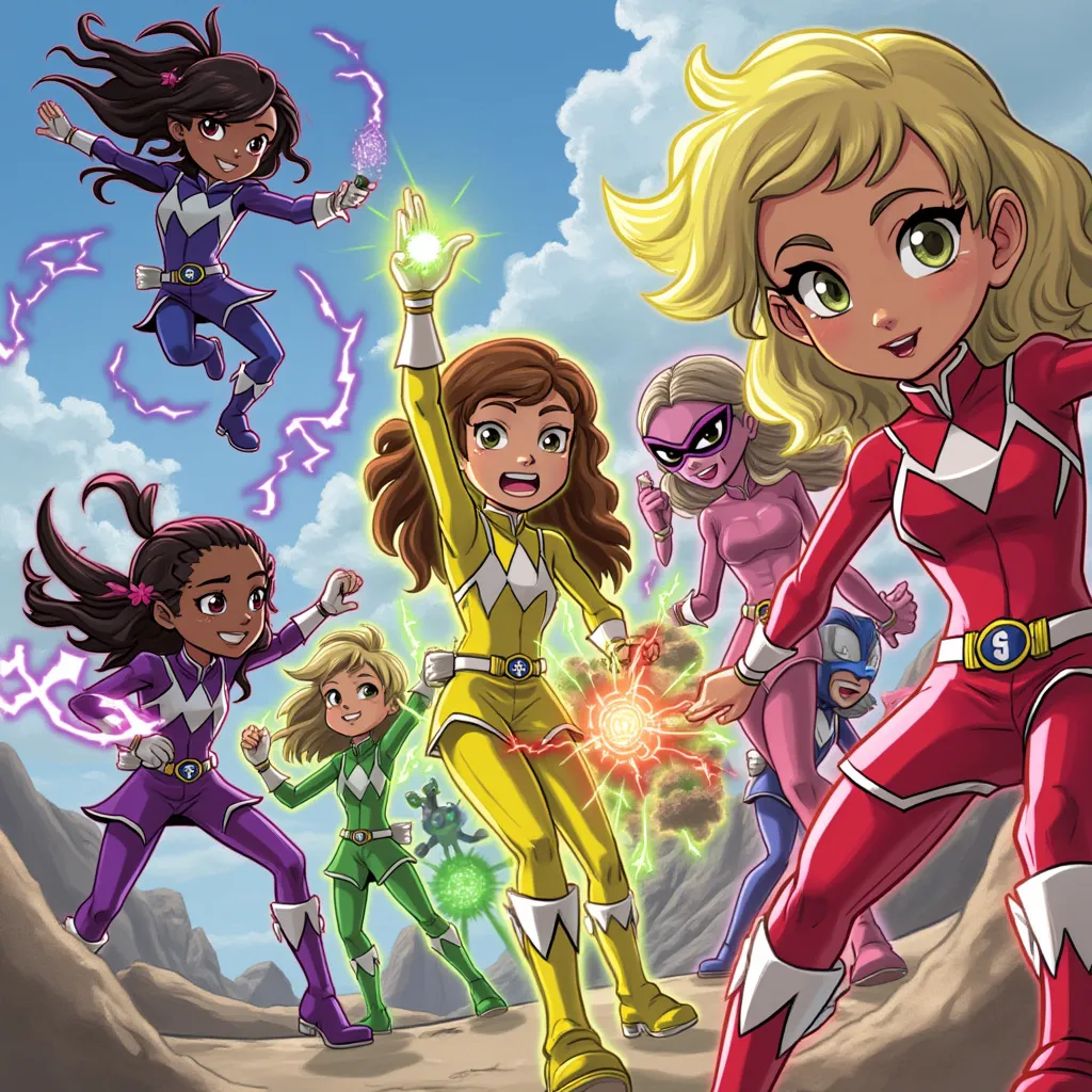 Escena de la serie animada Rainbow Rangers